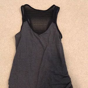 EUC v neck tank with mesh cut outs